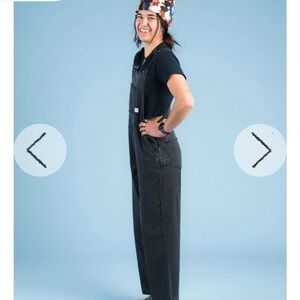 NWT Ripton & Co Black Superlight Denim Overalls size small